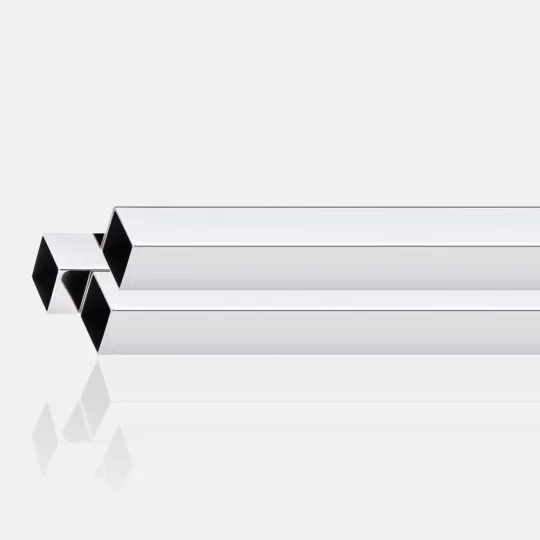 Tube carré inox 316 poli miroir 40x40