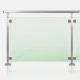 Barrière piscine inox et verre tube carré
