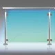 Kit barrière piscine inox à leds étanche IP 65 tube inox carré
