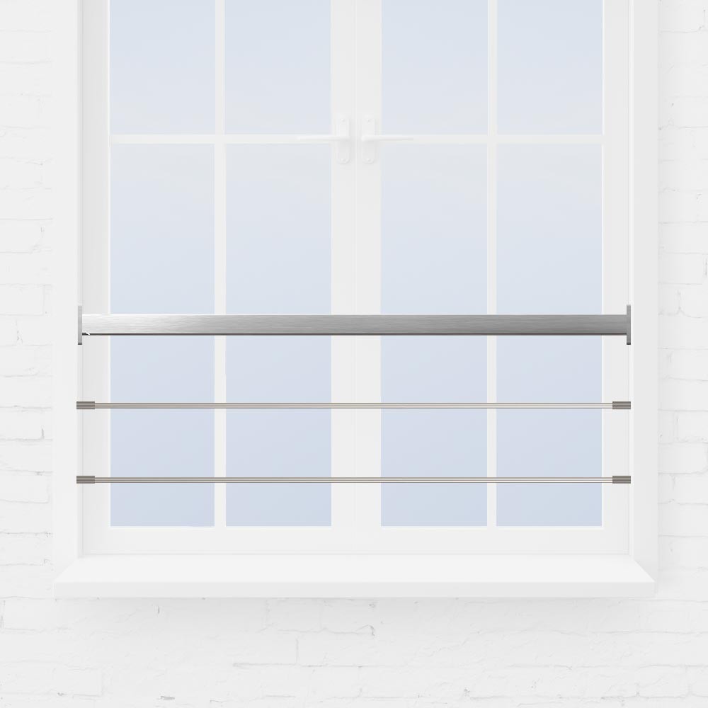 Kit barre appui de fenêtre à tube main courante tube carré