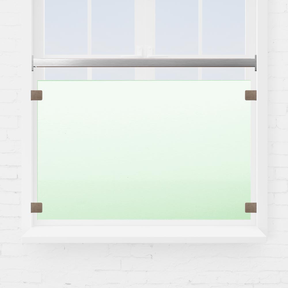 Kit garde-corps fenêtre verre et tube carré