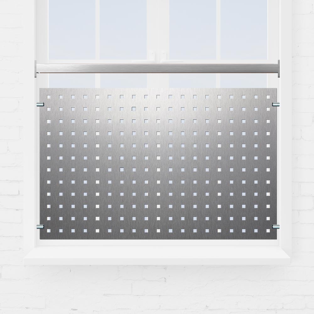 Kit rambarde fenêtre tôle perforée tube carré