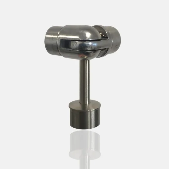 Support main courante orientable vue de dos