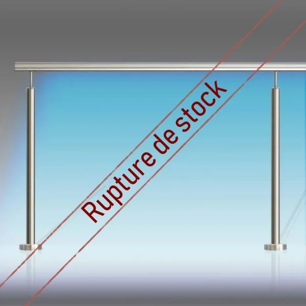 Main courante inox à led sur poteaux