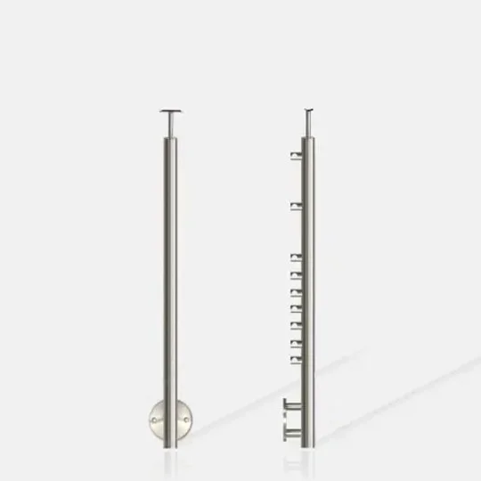 poteau rond 9 lisses ANG