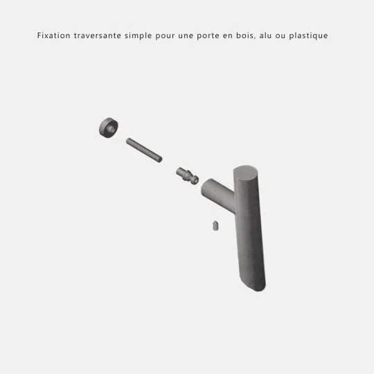 Poignée de tirage droite inox