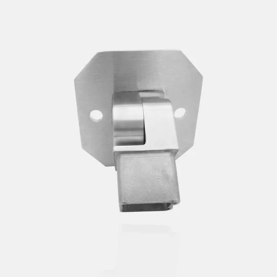 Platine murale orientable pour tube carré