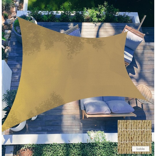 Destockage Voiles Ombrage polyéthylène Sable