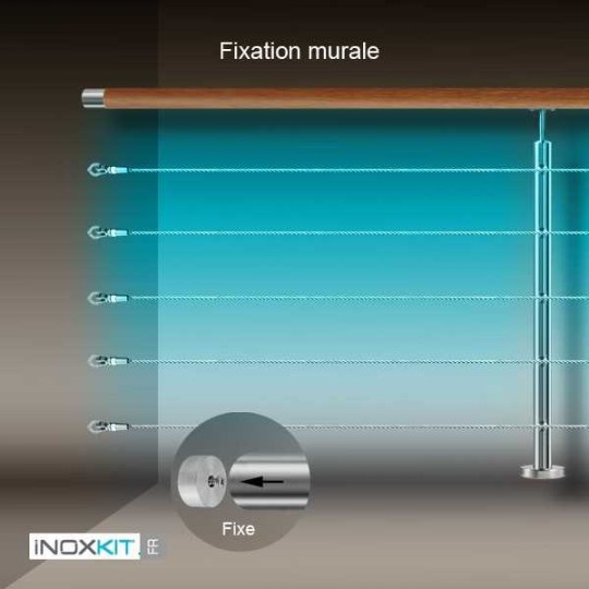 Garde-corps câbles & bois exo