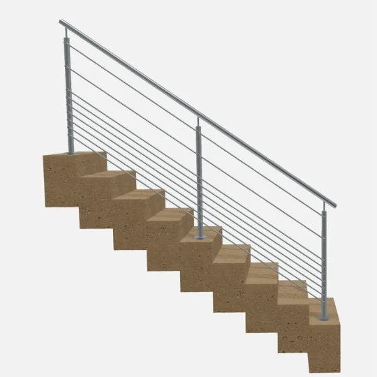 Kit garde-corps escalier à lisses