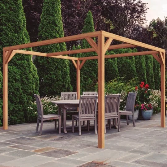 Pergola bois lamellé-collé autoportée Tarragona
