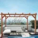 Pergola bois lamellé-collé autoportée Sitges