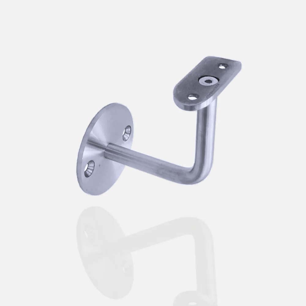 Support de main courante murale à 90° en acier galvanisé