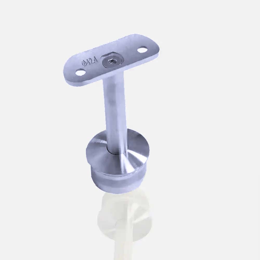 Support de main courante droit en acier galvanisé