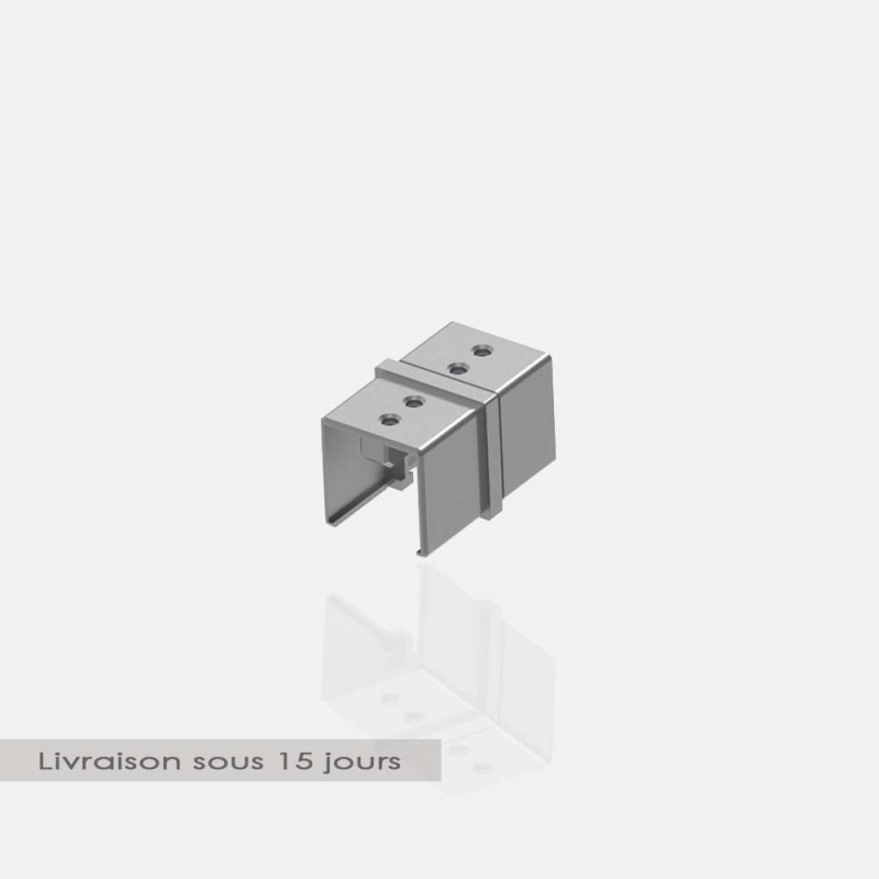 Raccord Main Courante Ronde 4 Voies En Acier Inoxydable 316 - Diamètre Intérieur 25mm