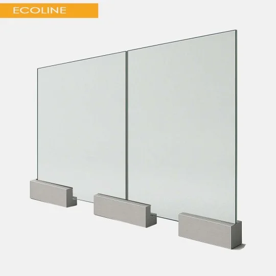 Garde-corps verre ecoline sabots
