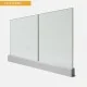 Garde-corps verre ecoline pareclose aluminium