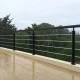 Garde-corps 5 lisses inox noir
