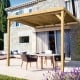 Pergola adossée avec toit