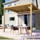 Pergola adossée avec toit