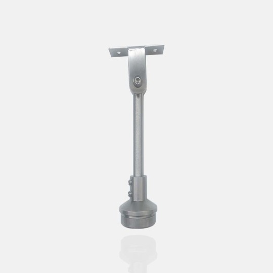 Support de main courante rond avec tête plate