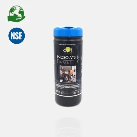 Lingettes dégraissantes désinfectantes