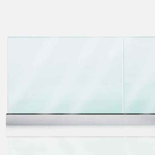 Garde-corps en verre sur profilé