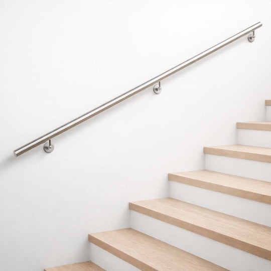 Main courante inox murale ou rampe d'escalier