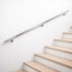 Rampe d'escalier main courante inox carrée