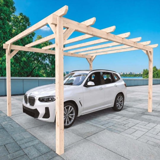 Carport en bois lamellé-collé ROUEN