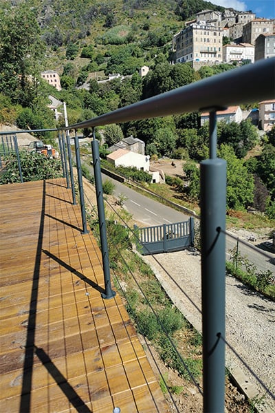 Garde-corps acier RAL 7016 gris anthracite