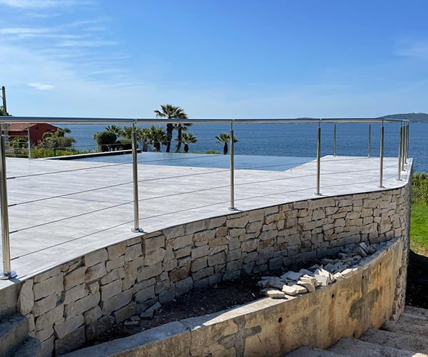 Garde-corps câble inox