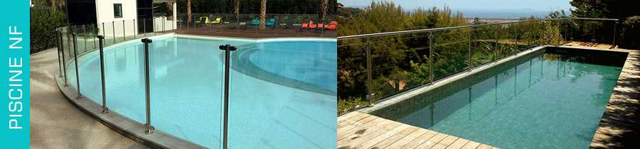 Normes clôture et barrière piscine inox et verre