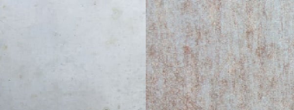 Comparatif inox rouillé