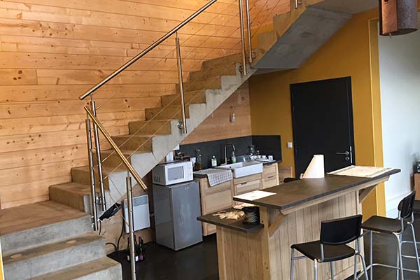 Garde-corps intérieur en inox 304 brossé