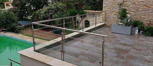 Garde-corps terrasse cable