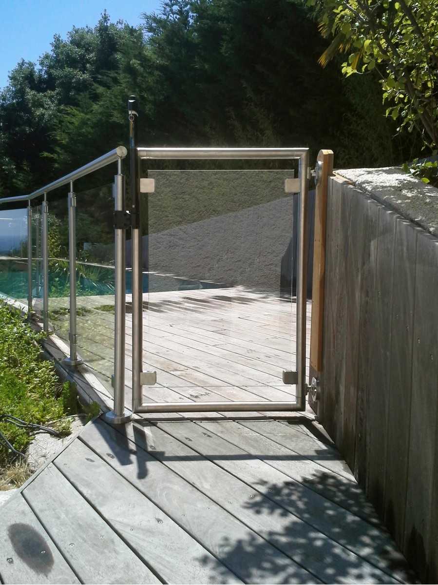  Portillon en verre pour clôture piscine 