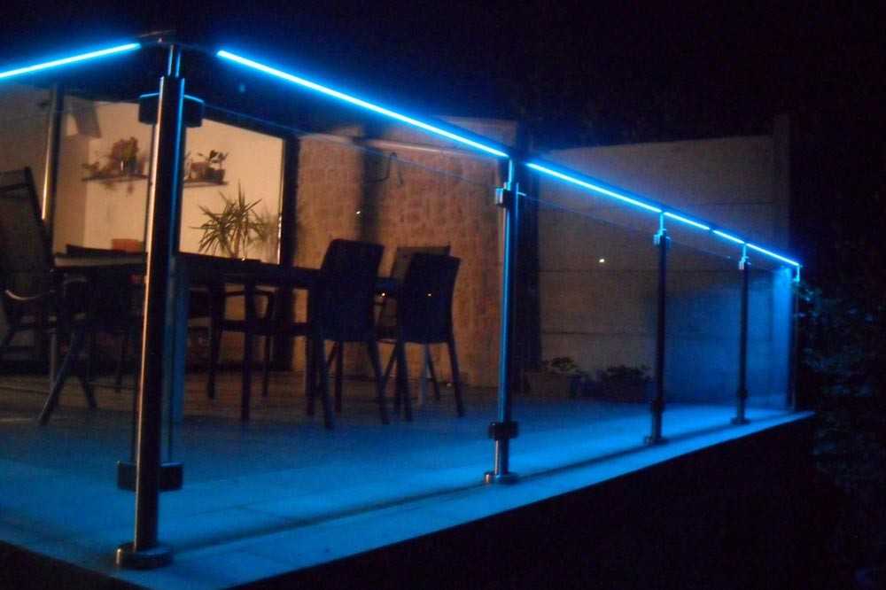  Garde-corps à LED en extérieur 
