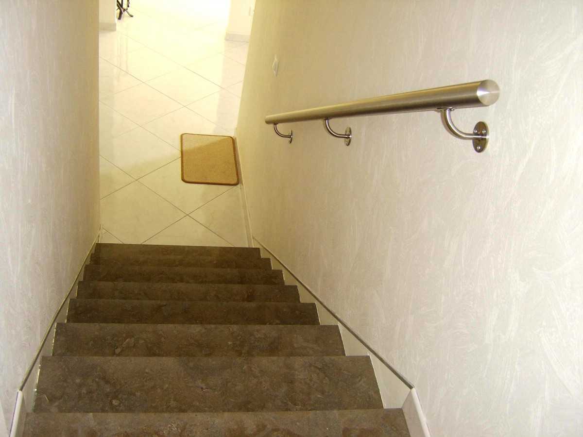  Rampe escalier ronde en inox 