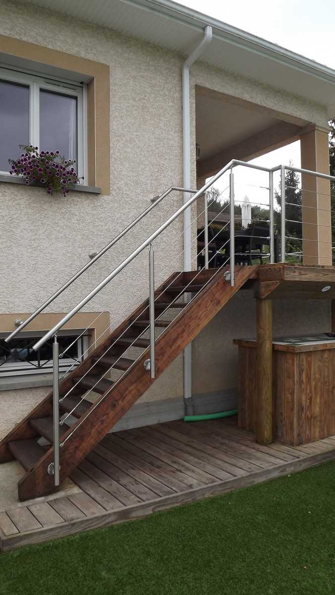 Rampe escalier et main courante d'escalier - INOXKIT®